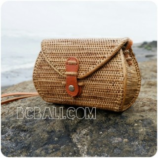 wallet purses batural straw rattan bags handmade women style